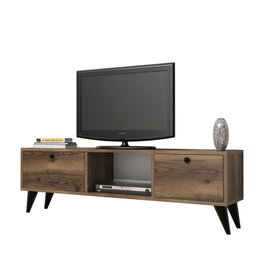 Hanah Home Serenat 1210 Soporte para TV Nogal y Negro